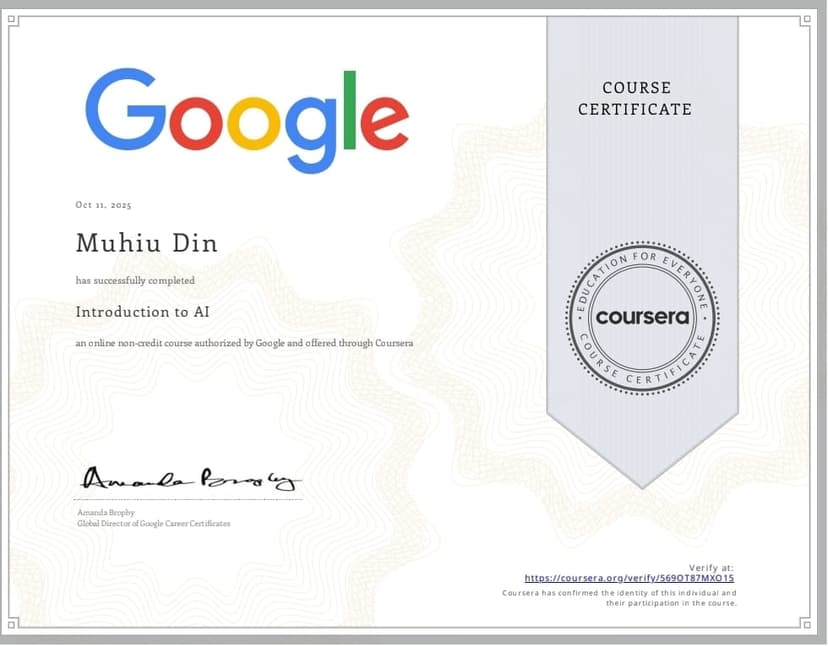 Google – Introduction to AI